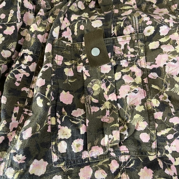 NWT Free People Staying In Floral Mini Dress in Earth Combo size 6 - Picture 7 of 8